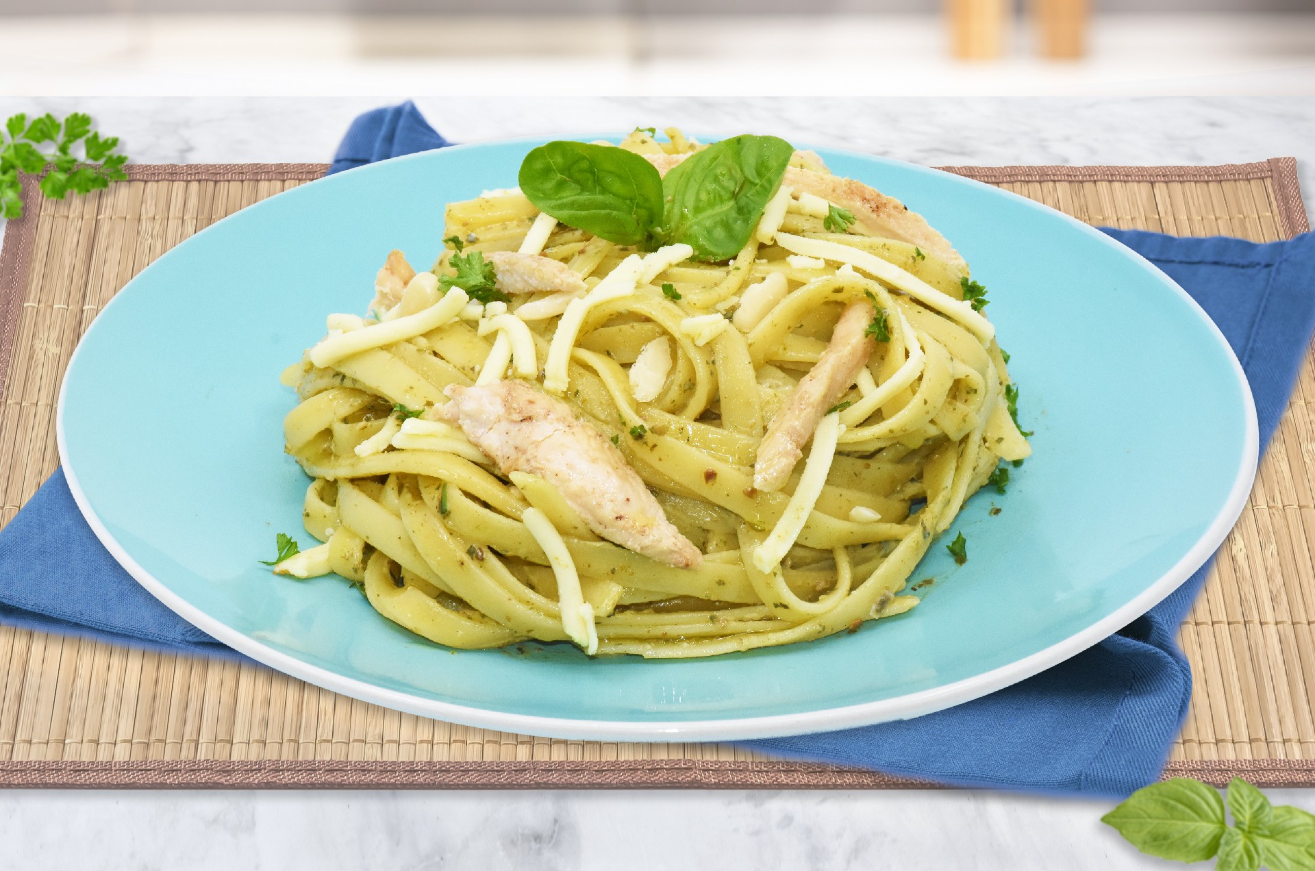 Ajinomoto | Pesto Fettuccini Pasta - Ajinomoto